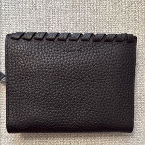 All Saints Black Textured Wallet